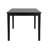 Blum 60" Black Finish Dining Set - 5-Piece, Black Dining Table And High Back Windsor Dining Chairs-1533423191