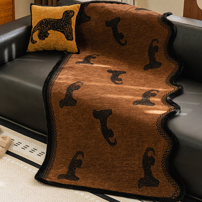 Chenille Box Cushion Sofa Slipcover