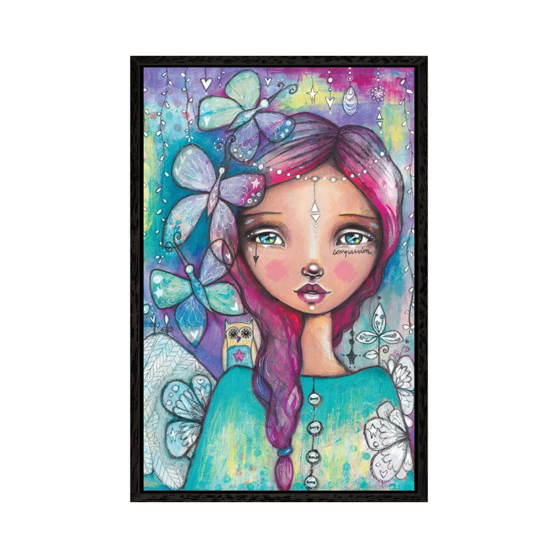 You Have Wings by Tamara Laporte - Print on Canvas, Black Framed, 101.6 cm H x 66.04 cm W