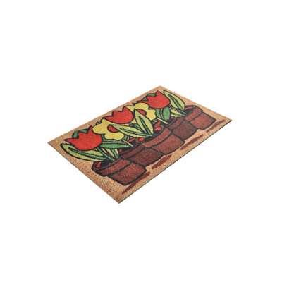 Paillasson durable en PVC antidérapant de 15,7 po x 23,6 po | Matériau 100% PVC, lavable à la machine à 86 ° F | Parfait pour l'intérieur et l'extérieur, facile à nettoyer, élégant et fonctionnel