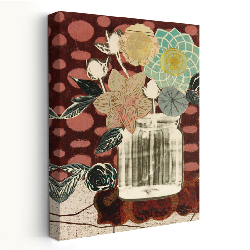 Motif floral de campagne / chalet I, H 24 po x l 16 po