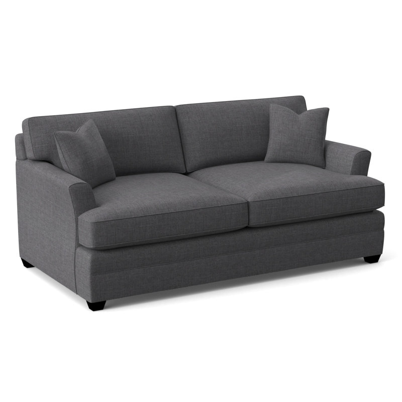 Harriss Upholstered 76'' Sofa, Cast Slate Sunbrella® Plainweave