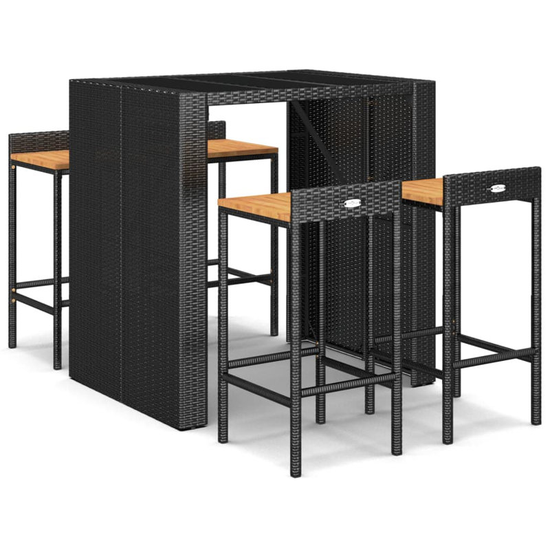 Fortunat 40cm Mini Bar, Black