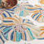 Tapis en laine / coton touffeté à la main Myung en ivoire / bleu-1275787328