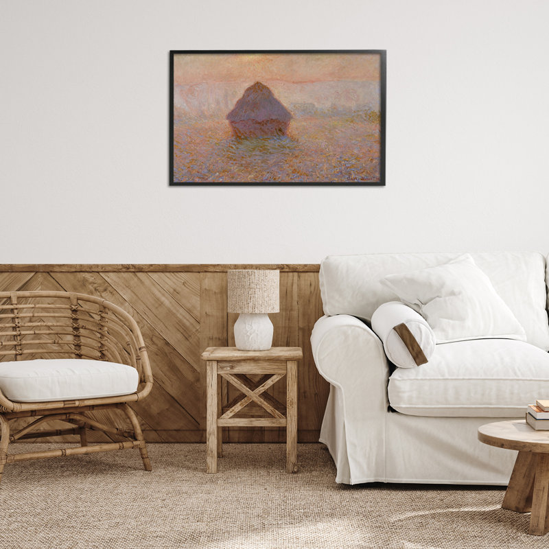 Giclée classique par Mon1000paintings, Giclée encadrée noir minuit, H 20 po x l 30 po
