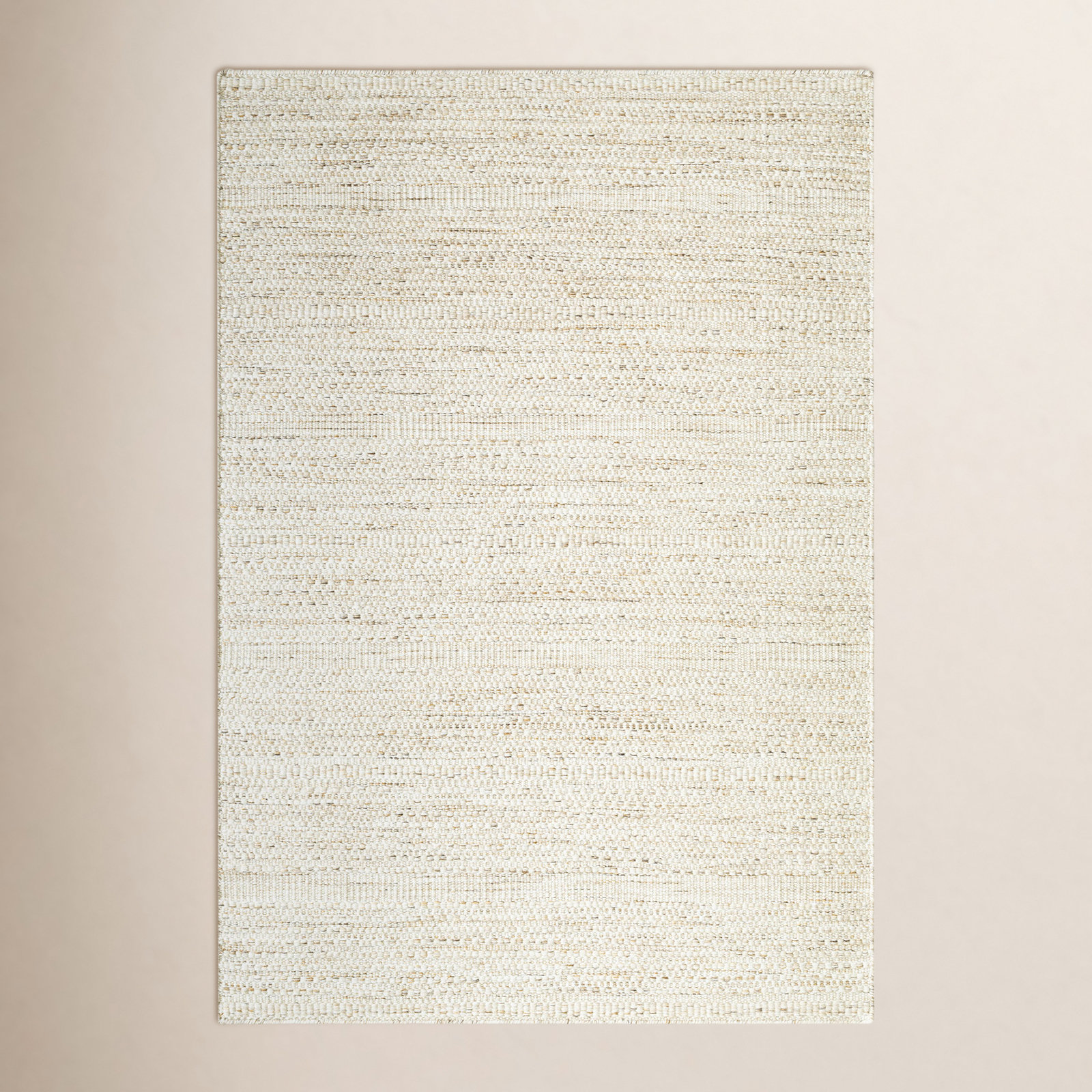 Lavande Hand-Woven Beige Rug, Rectangle 8'10" x 12'