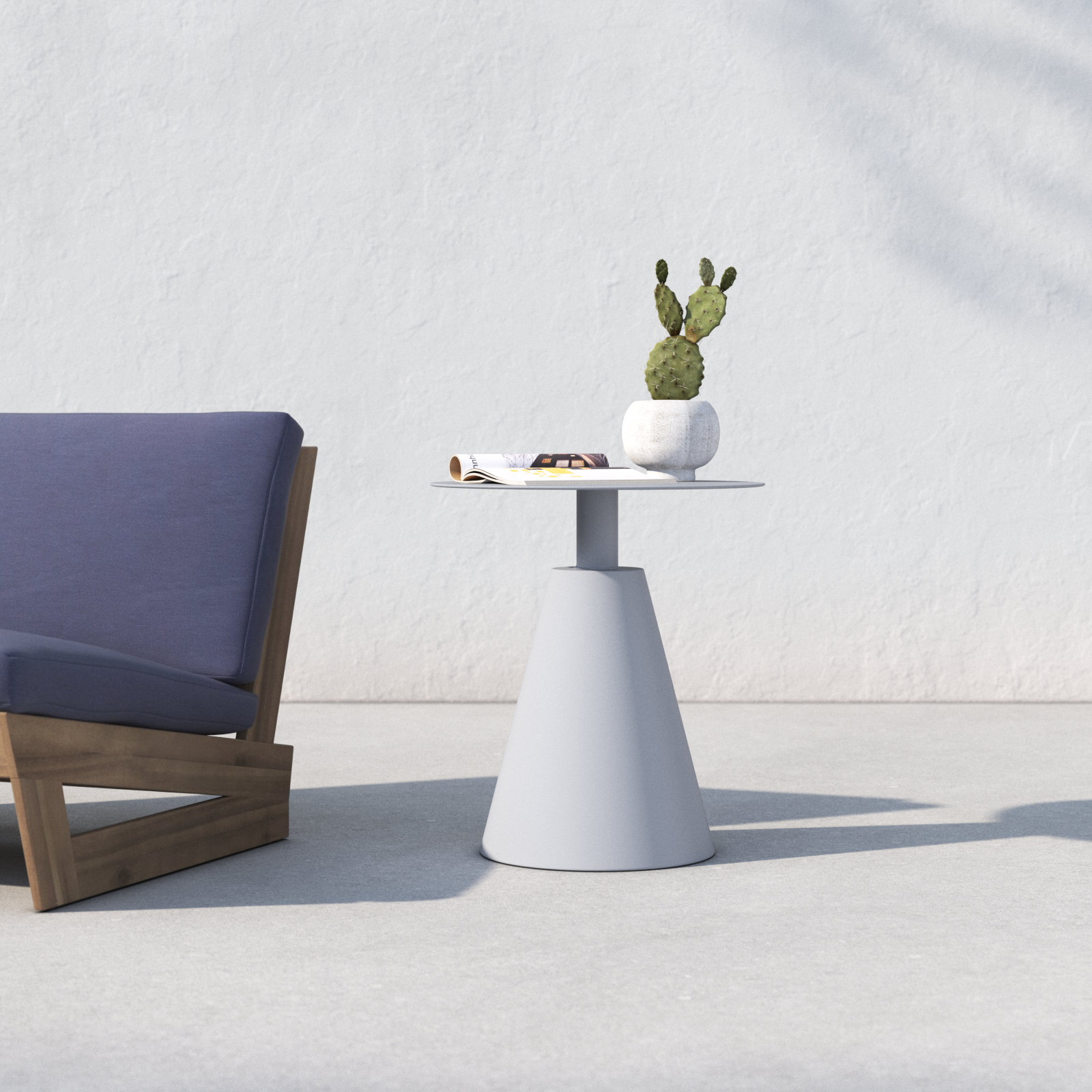 Toro 19.68'' Metal Outdoor Side Table