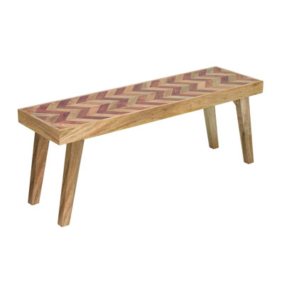 Banc en bois de manguier, naturel