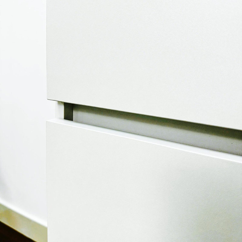 Modular Wood Closet System with Mirror