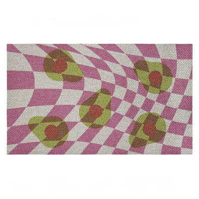 Stupell Industries Optical Illusion Avocados Outdoor Door Mat, Design By Lil' Rue, 30"