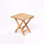 Ensemble de table et chaises de jardin rustique (3 pièces), 100% bois de hêtre, table: 15,7 po x 15,7 po x 15,7 po | Chaises: 23,2 po x 35,4 po x 17,3 po | Produit de conservation à base d'eau, brun et crème, parfait pour la détente en plein air
