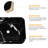 19"×15" black marble vein square vessel sink