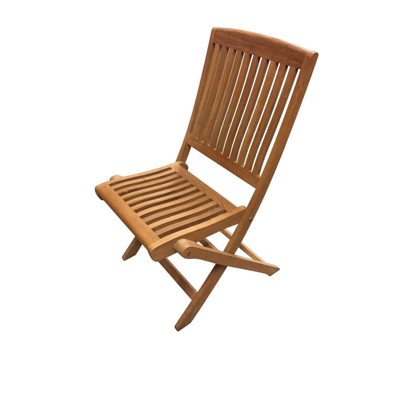 Chaise d'appoint de salle à manger d'extérieur en teck Mozan