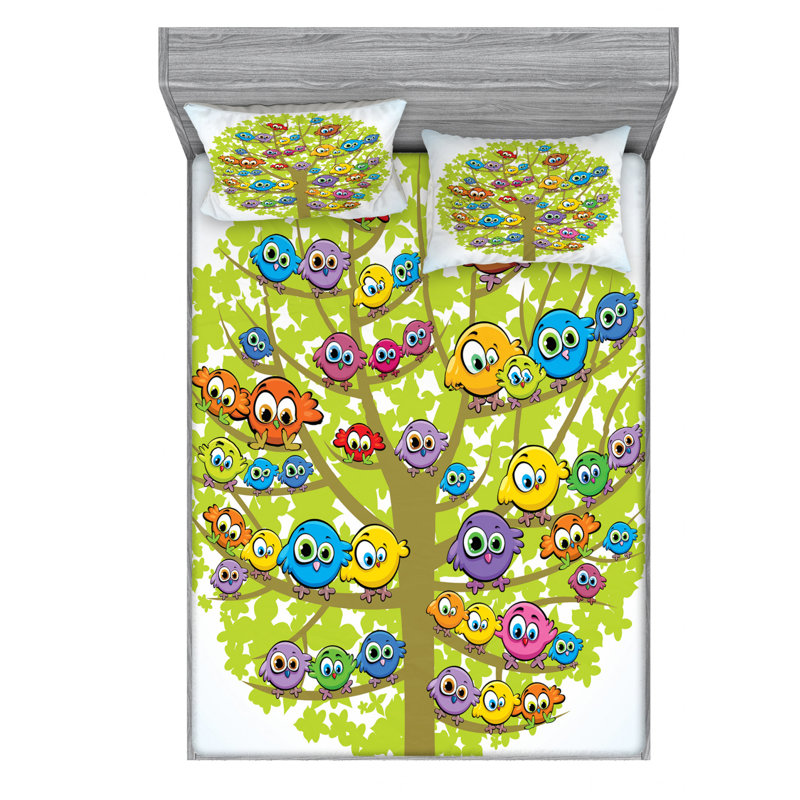 Microfiber Sheet Set, Queen Sheet Set with Fitted Sheet