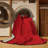 Machine Washable Solid Red Area Rug-574596350