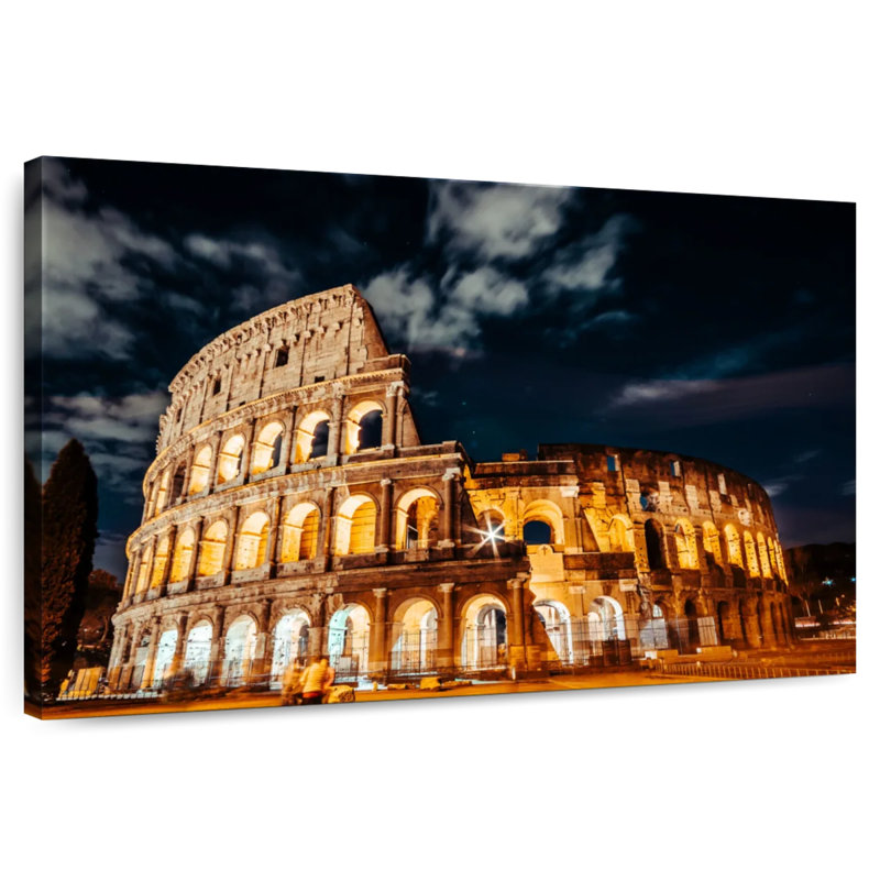 Kavia Roman Colosseum At Night, 24" H x 36" W