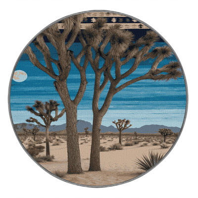 Washable Joshua Tree Southwestern Area Rug