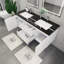 Ensemble de meuble-lavabo double mural 60 po Castin-457868105