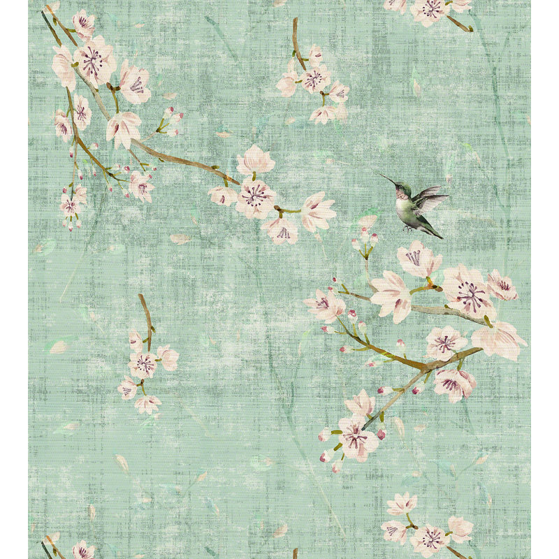 Chinoiserie Animal Print Metallic Wallpaper Roll, Laduree