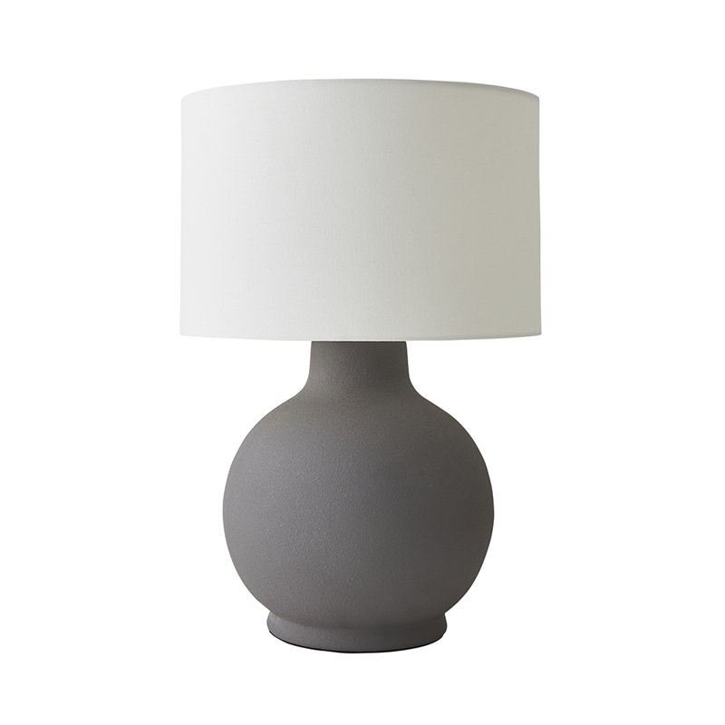 Ceramic Table Lamp, Grey