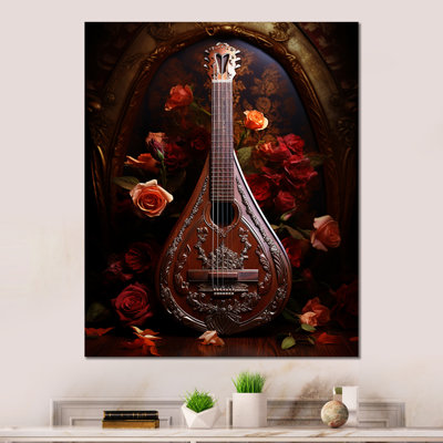 «Balalaika Brilliance Radiant Rosewood I» sur métal