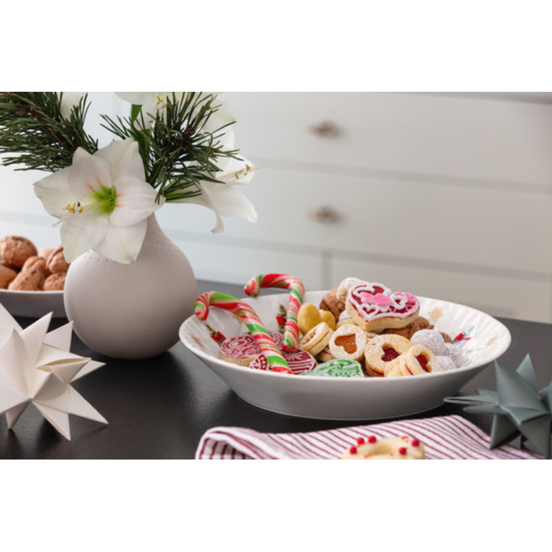 Villeroy & Boch – Toy's Fantasy Large Bowl, Large Porcelain Christmas Bowl, Snowman Pattern