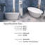 Baignoire de trempage autoportante en acrylique 67 po. X 31 po. Blanche