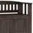 Solid Wood Small Entryway Storage Bench