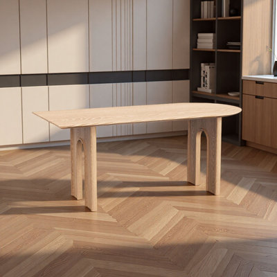 Solid Wood Round Dining Table