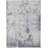 Abstract Machine Woven Rectangle 4' x 6' Polyester Area Rug in Blue/White-1969949500