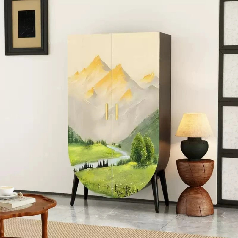 Modern Minimalist Double-Door Wardrobe