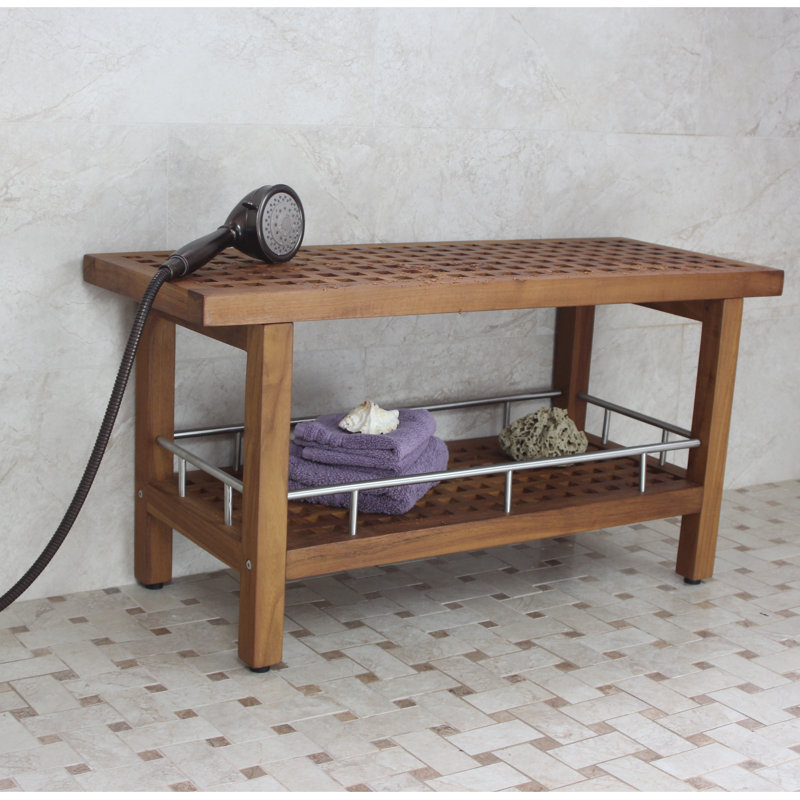 Siège de douche Grate, H 18 po x l 36 po x P 14 po