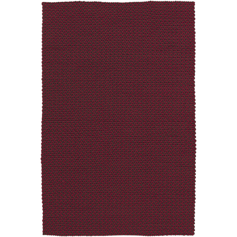 Tapis rouge tissé à la main Joyce