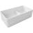 Fireclay 36'' L Double Bowl Quartz Kitchen Sink-123382617
