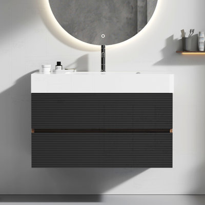 Meuble-lavabo moderne avec caractéristiques avancées et design élégant