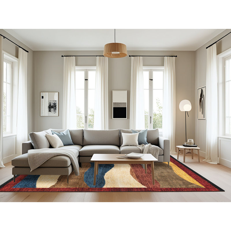 Tapis abstrait moderne 4202, Rectangle 8 pi x 10 pi