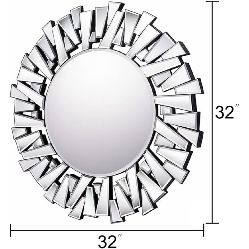 Chiriga Glass Sunburst Mirror
