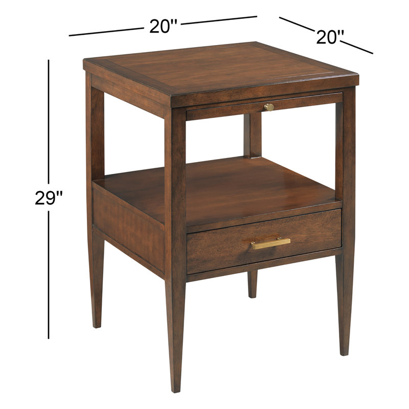 Toulon 1 - Drawer Nightstand, Bordeaux