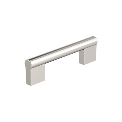 Versa 3-3/4 inch (96mm) Center-to-Center Polished Nickel Cabinet Pull - 10 Pack