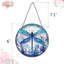 Libellule décorative pour fenêtre en verre coloré Suncatcher