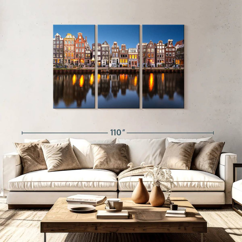 Sirci Amsterdam Canal Waterfront, H 48 po x l 74 po