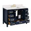 Meuble-lavabo simple 48 po avec plateau en pierre reconstituée Chardell-286926992