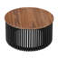 TABLE DE CAFÉ ACACIA EN BOIS MASSIF, DE COULEUR NATURELLE ET NOIRE