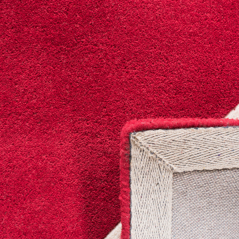 Teresita Hand Tufted Wool Geometric Rug, Square 7'