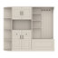 Armoire de vestibule multifonctionnelle gauche-droite avec rangement et 4 crochets-1766661793