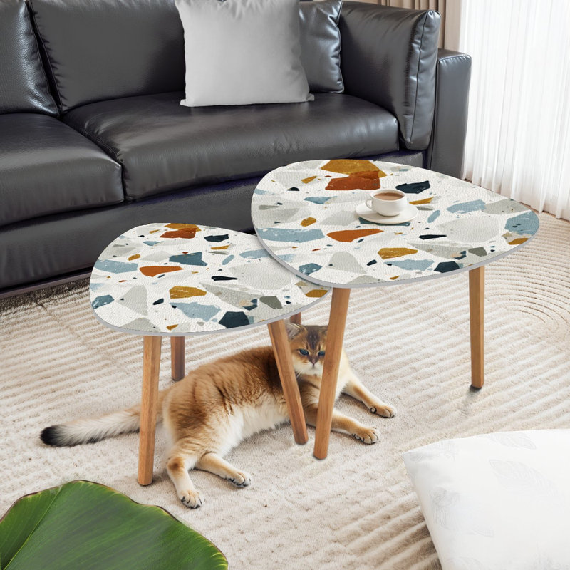 Ensemble de 2 tables de bout Triangle