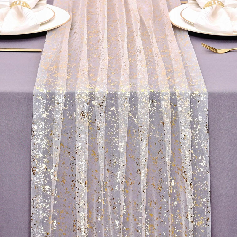 Chemin de table Sheer Glitter Gauze