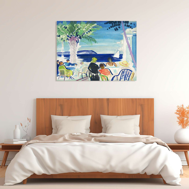 French Riviera, 1920 by János Vaszary - Wrapped Canvas Print, 70cm H x 100cm W