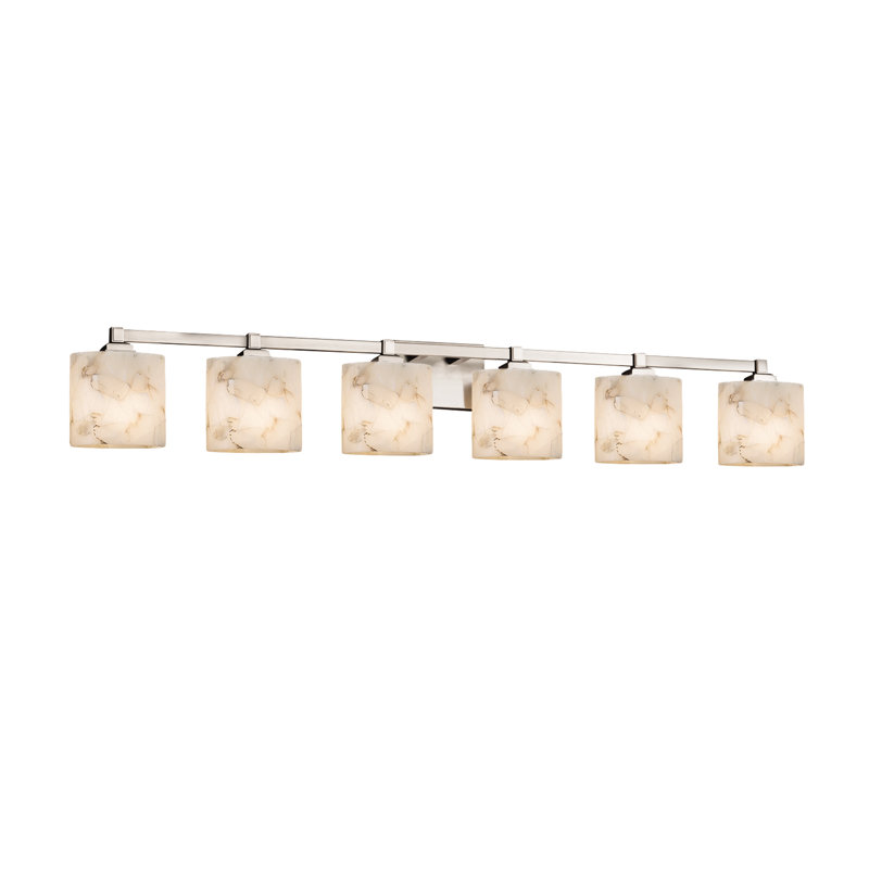 Éclairage pour meuble-lavabo 6 lumières Bouzoun, Chrome poli