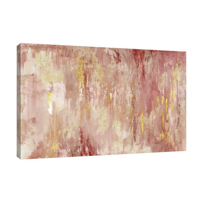 «Spice Abstract with Gold», reproduction sur toile tendue